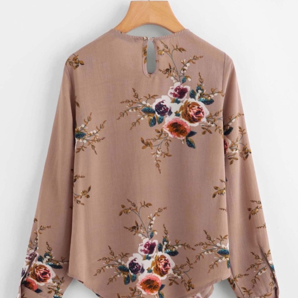 Shein Flower Blouse - Picture 7 of 8